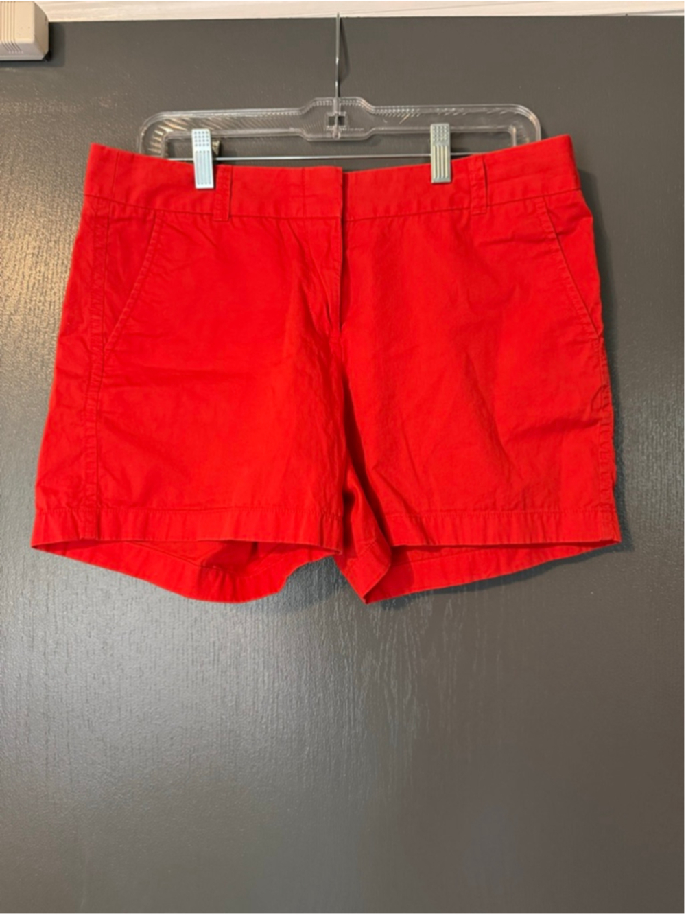 Women's J.Crew Red Chino Shorts Size 8